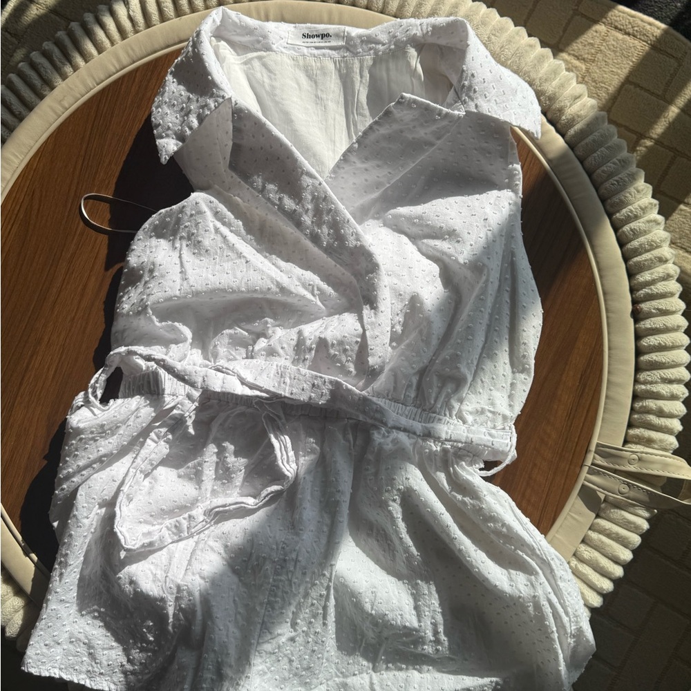 White Eyelet Romper